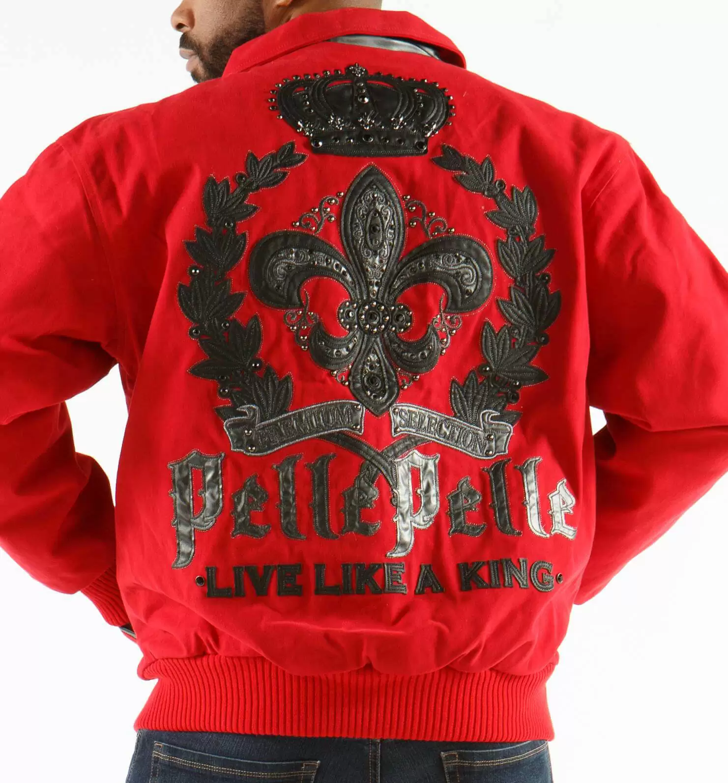 Pelle Pelle Live Like A King Red Wool Jacket