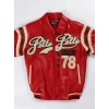 Bold Pelle Pelle Red Varsity Jacket