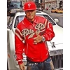 Bold Pelle Pelle Red Varsity Jacket