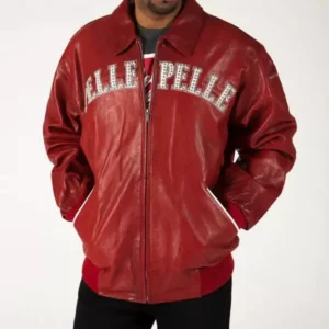 Pelle Pelle Red 1978 Vintage Studded Jacket