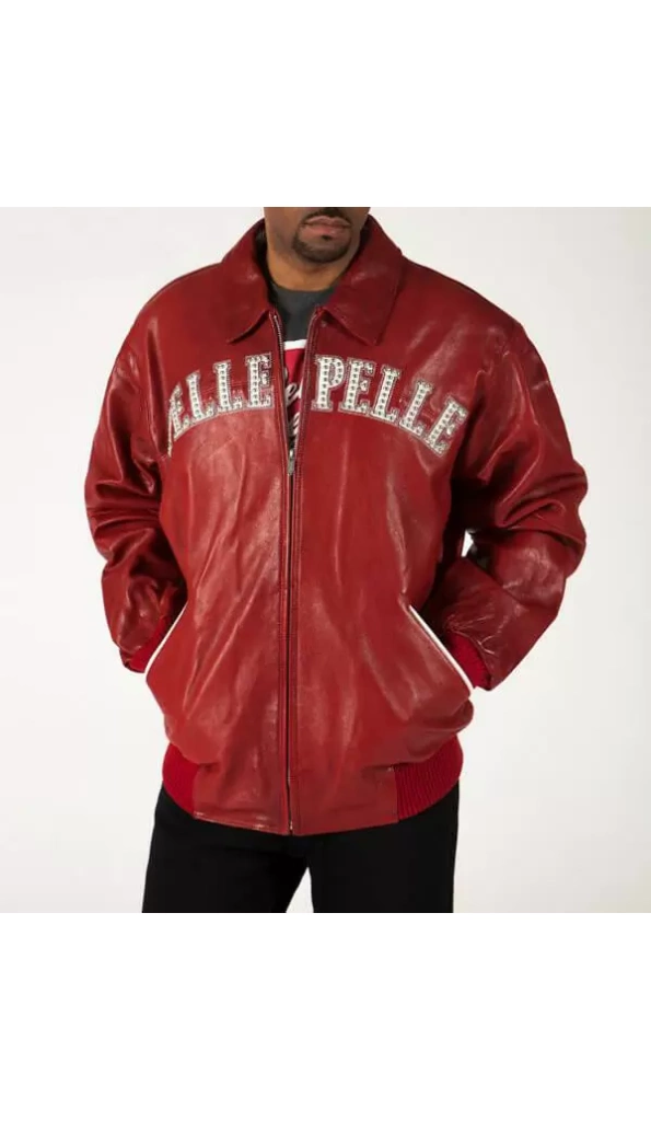 Pelle Pelle Red 1978 Vintage Studded Jacket