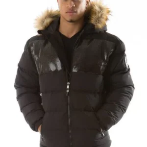 Pelle Pelle Snakeskin Puffer Jacket