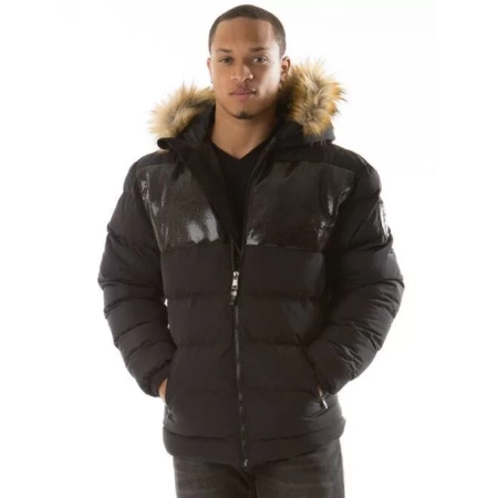 Pelle Pelle Snakeskin Puffer Jacket