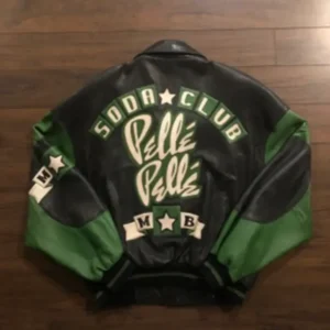 Bold Pelle Pelle Soda Club Green Leather Jacket