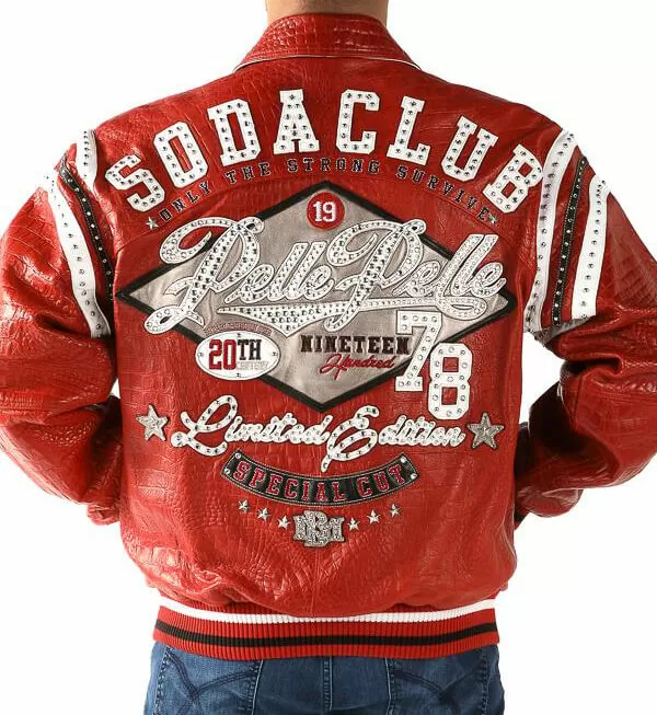 Pelle Pelle Red Soda Club Studded Jacket