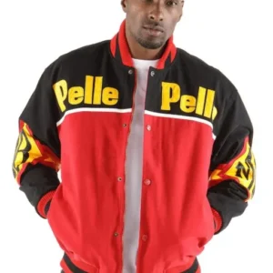 Pelle Pelle Soda Club Black Red Jacket view 2