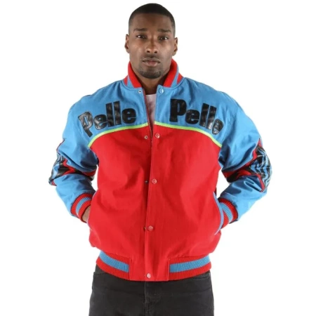 Pelle Pelle Soda Club Blue Red Jacket