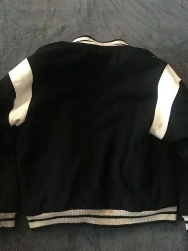 Authentic Pelle Pelle Vintage Black White Wool Jacket view 2