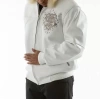 Pelle Pelle White PP Crest Fur Hood Jacket