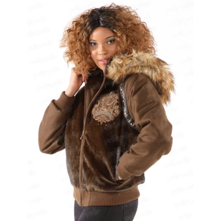 Pelle Pelle Womens 1978 Fur Brown Wool