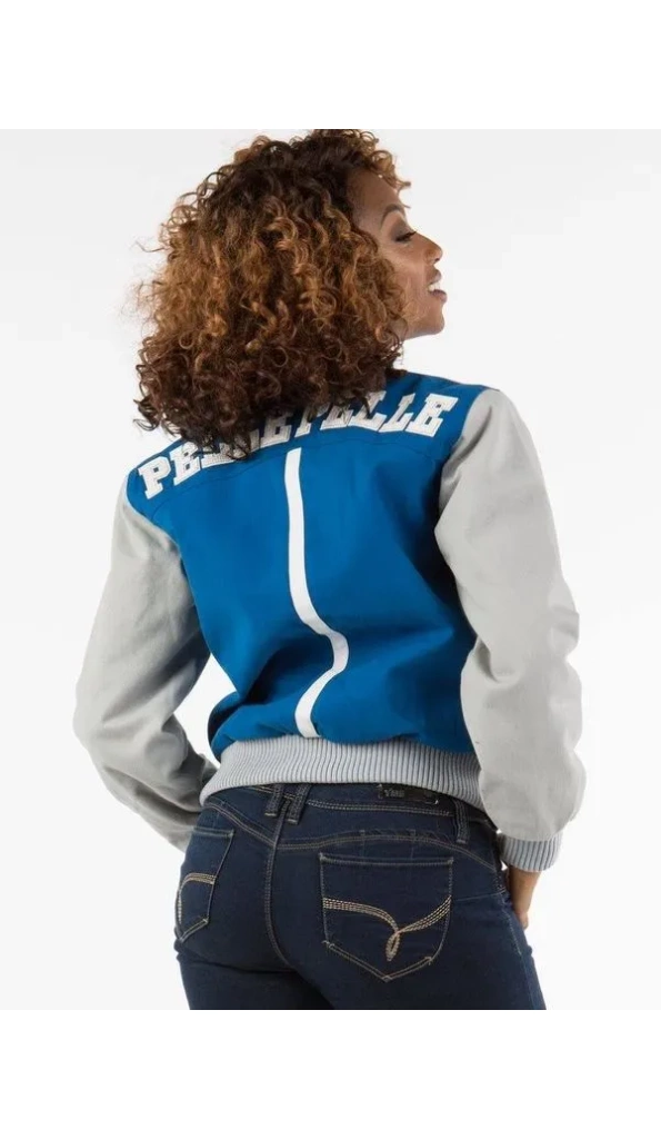 Authentic Pelle Pelle Womens Blue Varsity Jacket