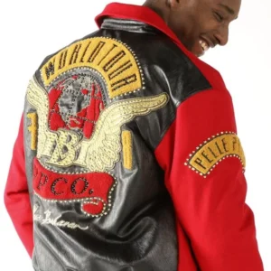 Exclusive Pelle Pelle World Red Bomber Jacket view 3