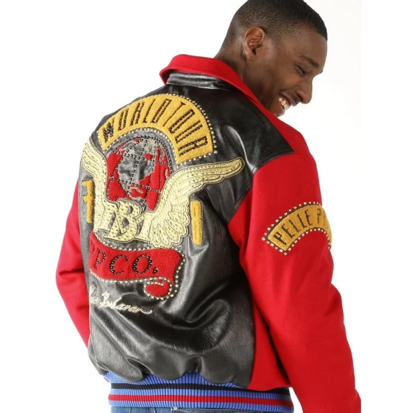 Pelle Pelle World Red Bomber Jacket