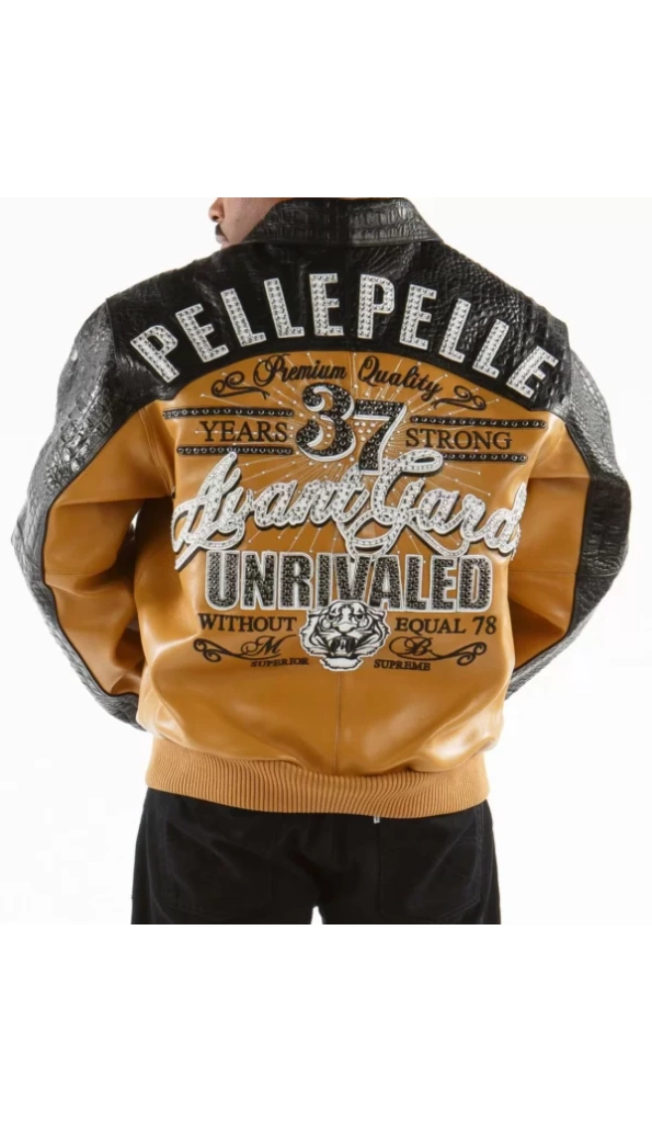 Pelle Pelle Yellow Unrivaled Leather Jacket
