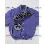 Pelle Pelle Purple Varsity Wool Jacket