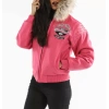 Pink Pelle Pelle Fur Eagle Wool Jacket