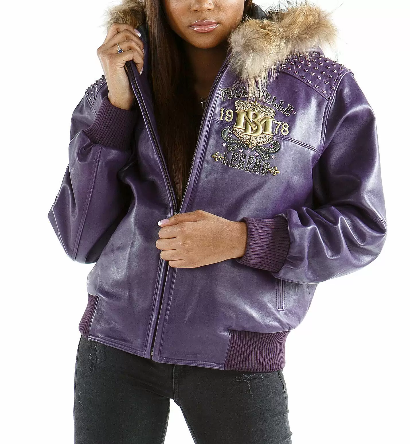 Pelle Pelle Purple MB Bold Legend Jacket view 2