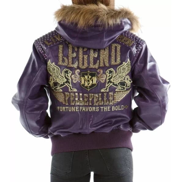 Purple Pelle Pelle Die Like a Legend Jacket