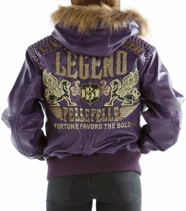 Purple Pelle Pelle Die Like a Legend Jacket