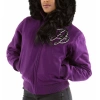 Purple Pelle Pelle Flying Heart Wool Jacket