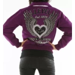 Pelle Pelle Heart Breaker Purple Wool Jacket