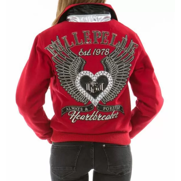 Pelle Pelle Heart Breaker Red Wool Jacket