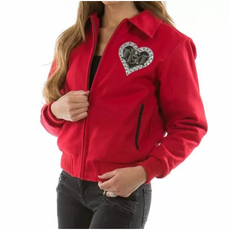 Pelle Pelle Heart Breaker Red Wool Jacket