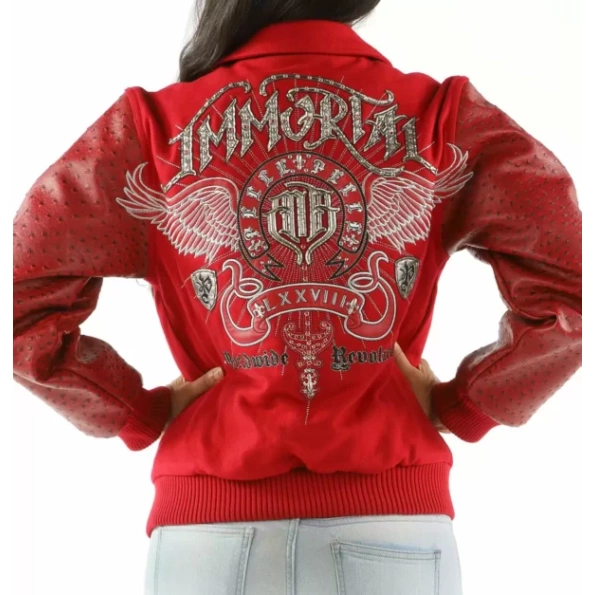 Red Pelle Pelle Immortal Revolution Jacket