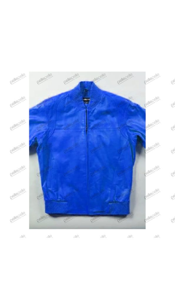 Pelle Pelle Dark Blue Bomber Leather Jacket