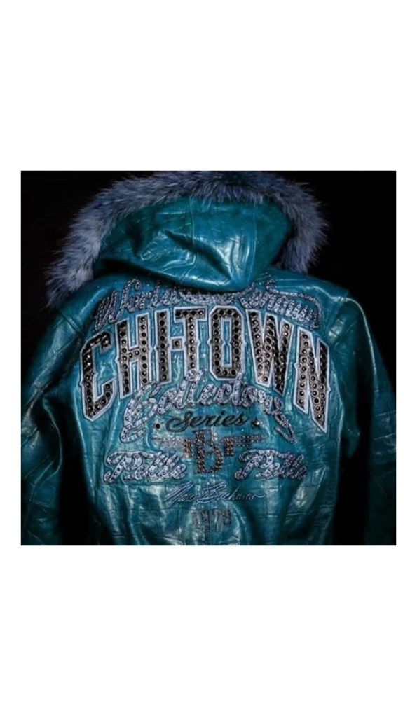 Pelle Pelle Chi-Town Leather Fur Hood Jacket