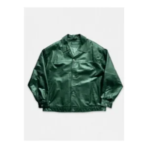 Best Pelle Pelle Dark Green Leather Jacket view 1