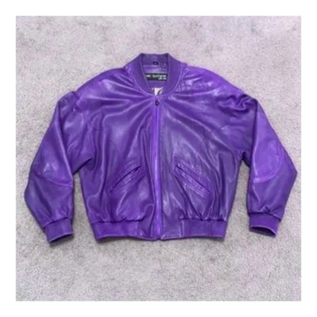 Purple Pelle Pelle MB Leather Jacket