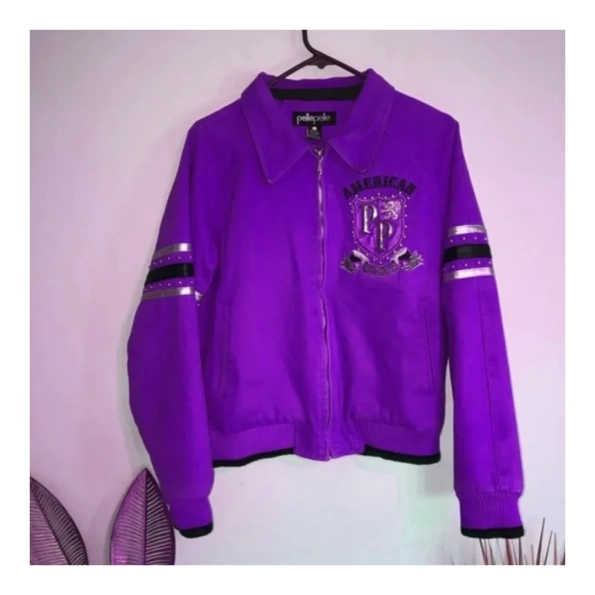 Pelle Pelle American Purple Wool Jacket view 2