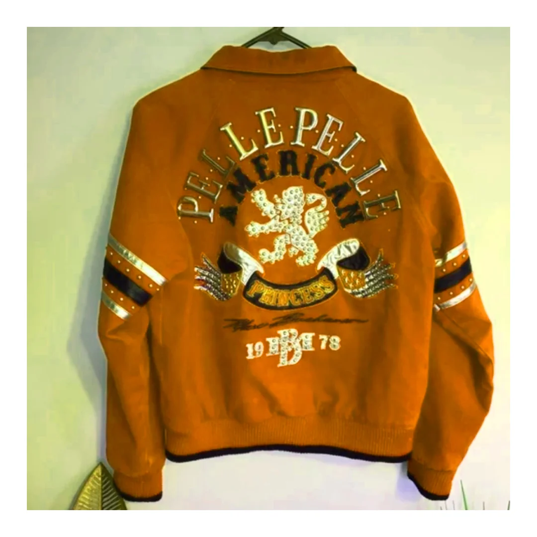 Pelle Pelle American Brown Wool Jacket