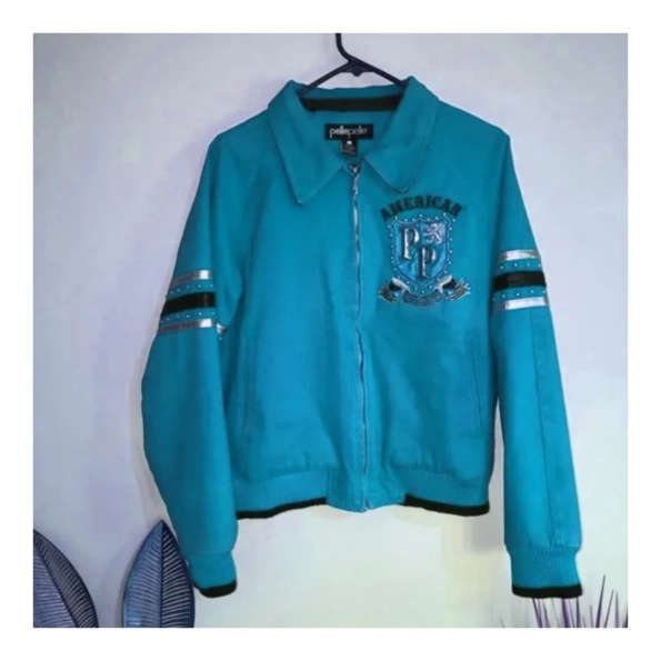 Pelle Pelle American Blue Wool Jacket view 2