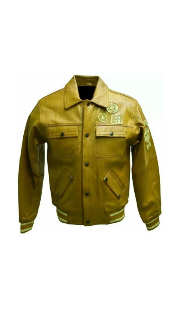 Pelle Pelle Star 1978 Yellow Leather Jacket