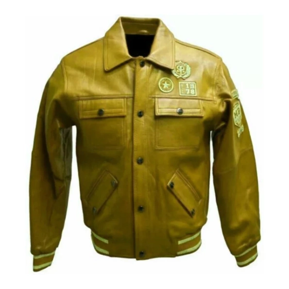 Pelle Pelle Star 1978 Yellow Leather Jacket