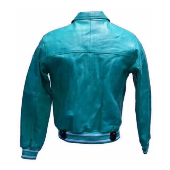 Pelle Pelle Star 1978 Cyan Leather Jacket