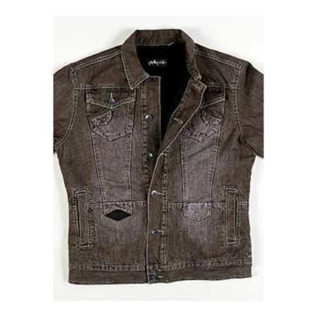 Pelle Pelle Motorcycle Brown Jeans Jacket