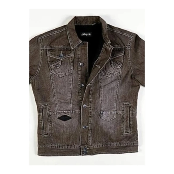 Pelle Pelle Motorcycle Brown Jeans Jacket