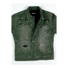 Pelle Pelle Motorcycle Green Jeans Jacket