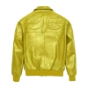 Pelle Pelle Puff Plush Yellow Leather Jacket