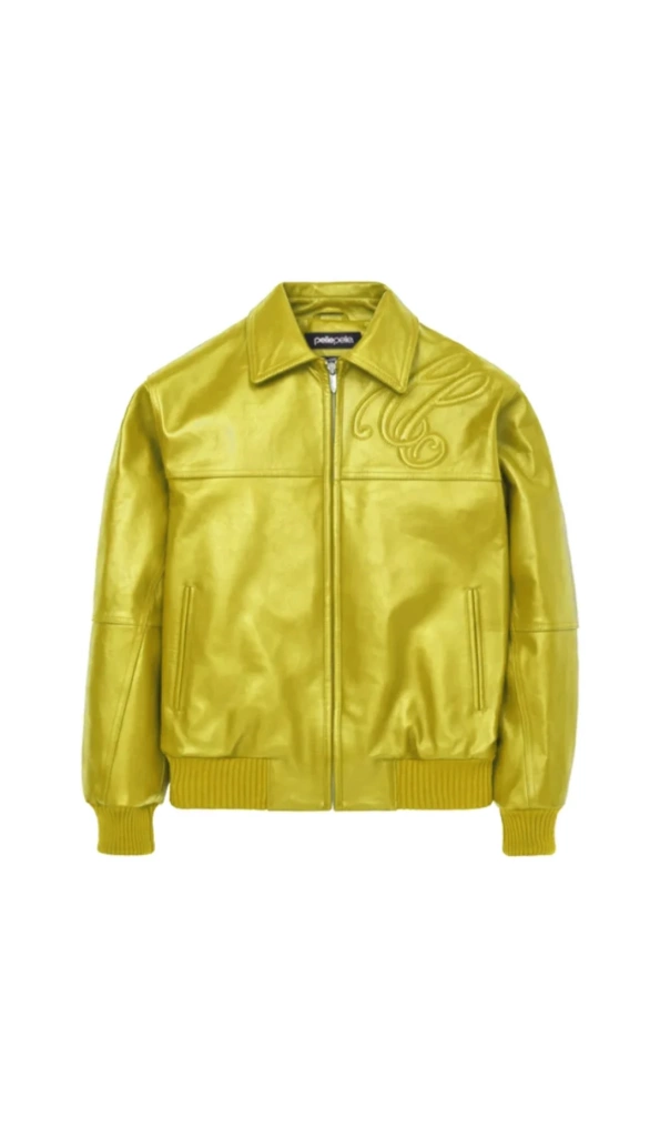 Pelle Pelle Puff Plush Yellow Leather Jacket