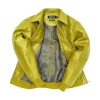 Pelle Pelle Puff Plush Yellow Leather Jacket