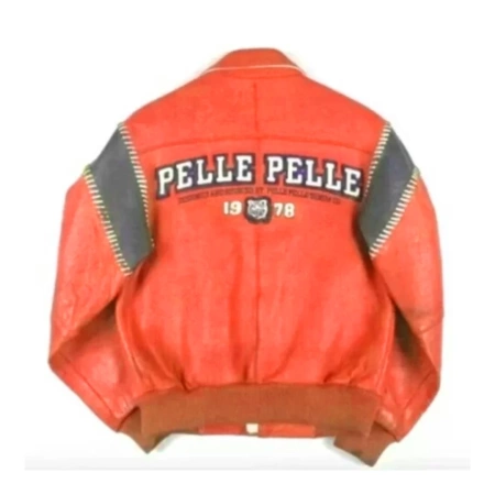 Orange Pelle Pelle 1978 Leather Jacket