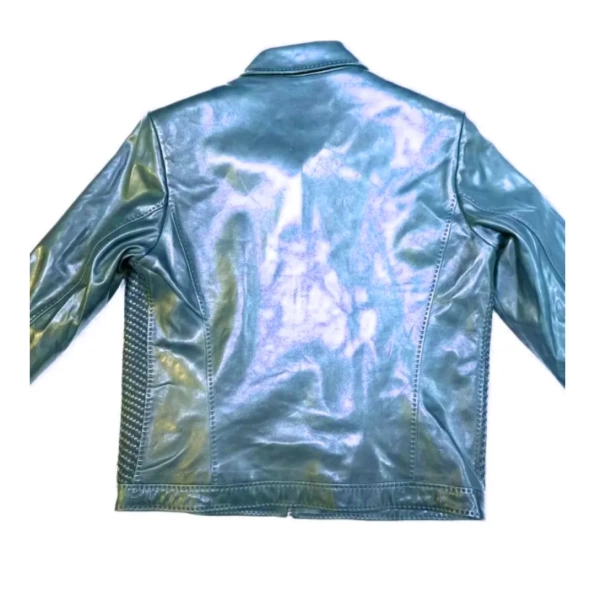 Pelle Pelle Blue Weaved Bomber Jacket