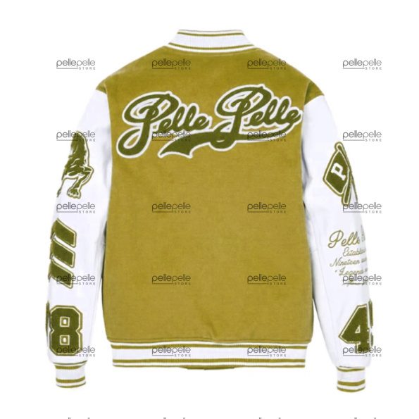 Mustard Pelle Pelle Varsity 1978 Wool Jacket