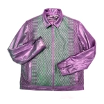 Pelle Pelle Pink Weaved Bomber Jacket