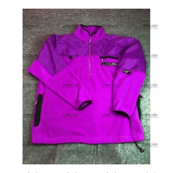 Purple Pelle Pelle Half Zip Fleece Jacket