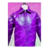 Purple Pelle Pelle Alligator Leather Jacket